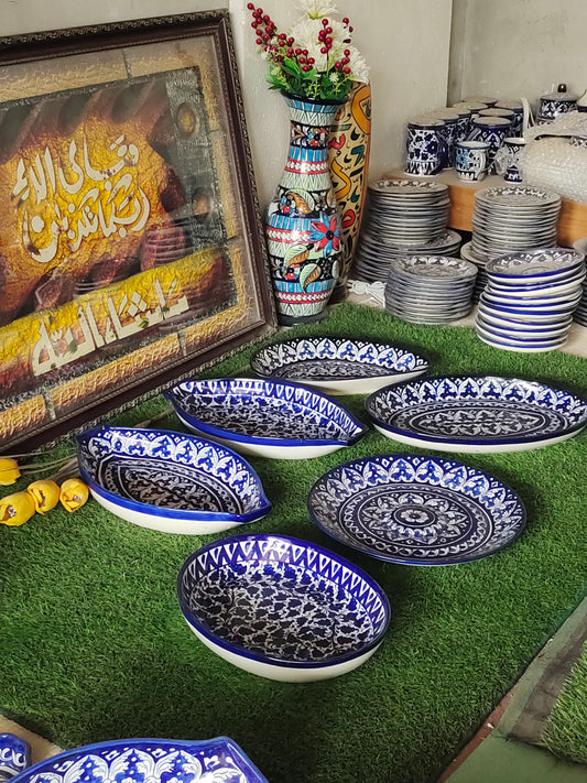 Ceramic Handmade Rice Dish Platter | All shapes & Designs available💯